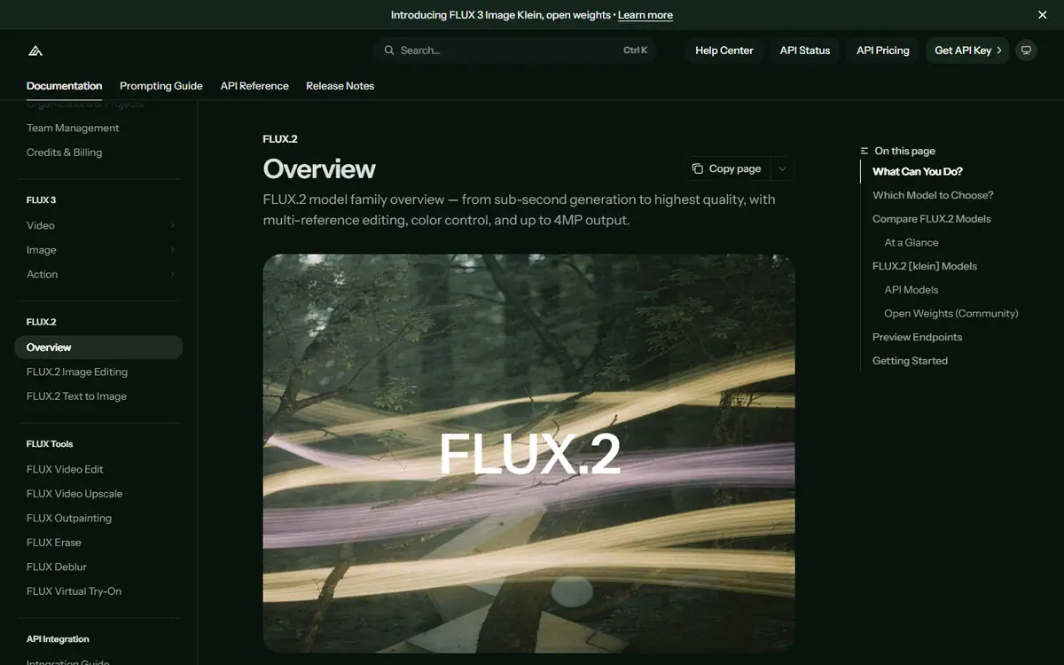 The FLUX.2 website