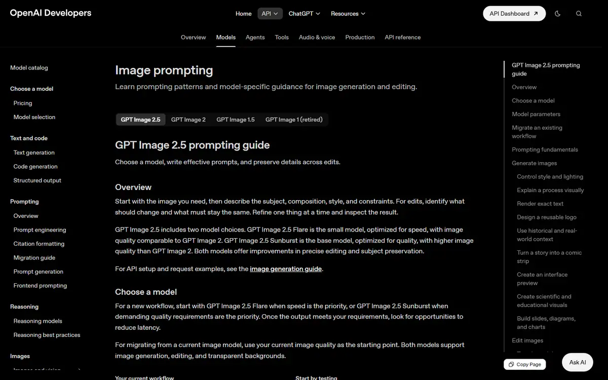 The GPT Image website